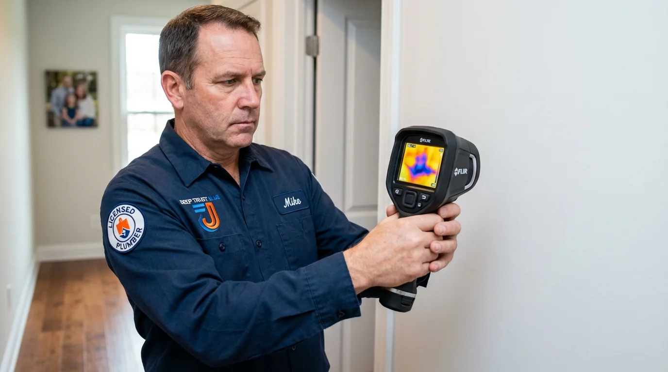 Thermal imaging leak detection by Johns Plumbing LLC in Scarsdale